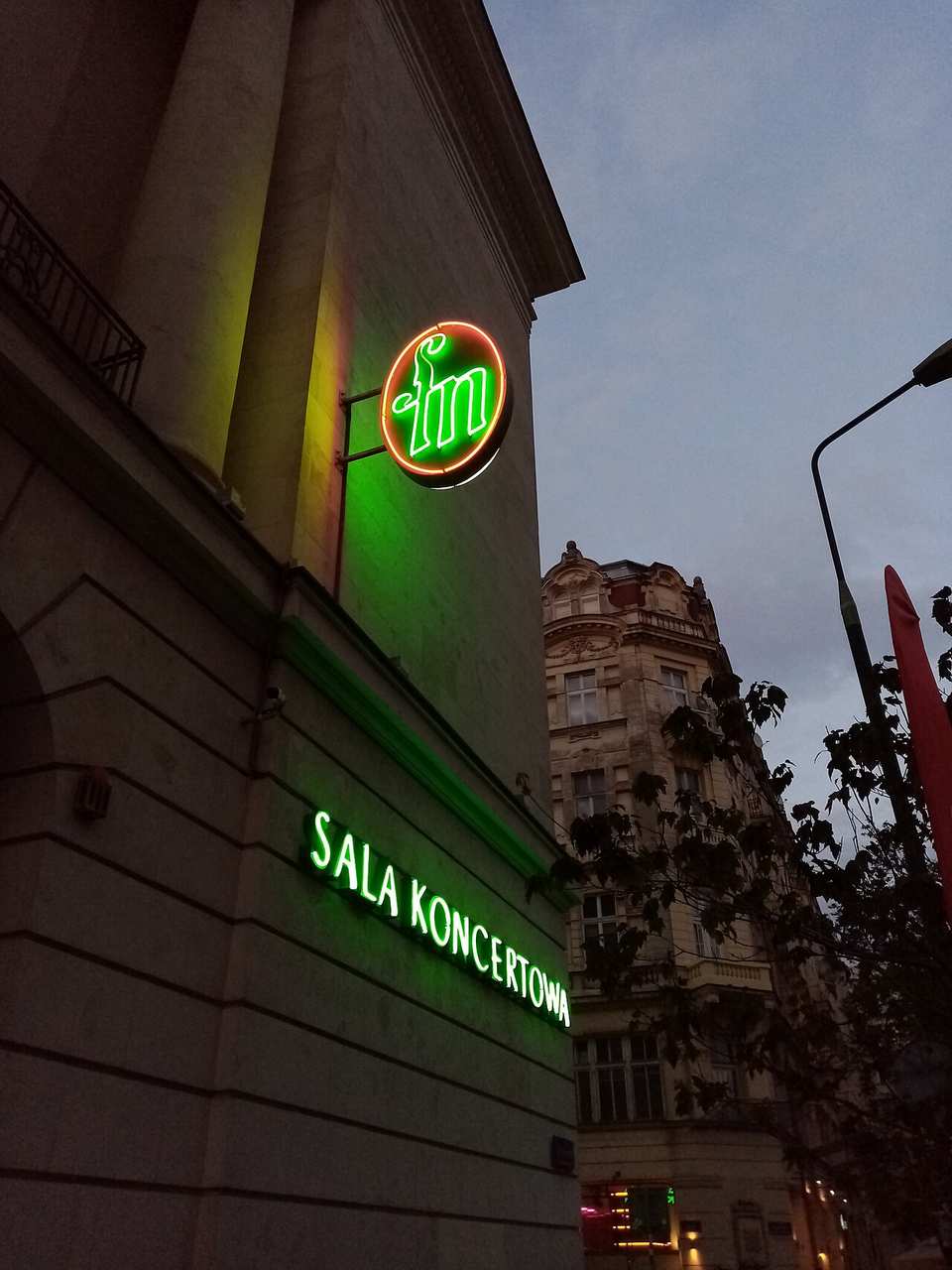 The Warsaw Philharmonic building in Warsaw