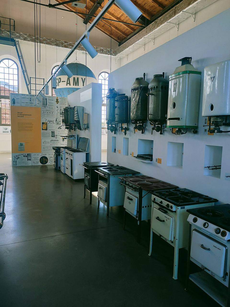 Permanent exhibition hall of the Warsaw Gasworks Museum