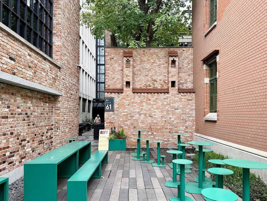 Inside the Hala Koszyki food hall in Warsaw