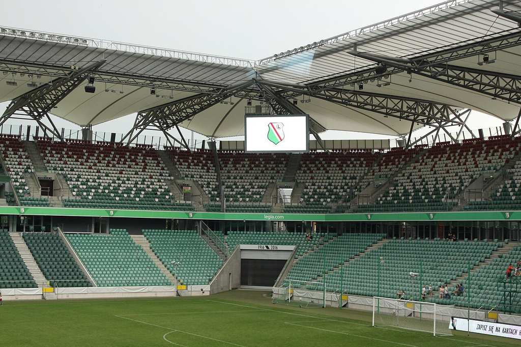 The Legia Warszawa stadium