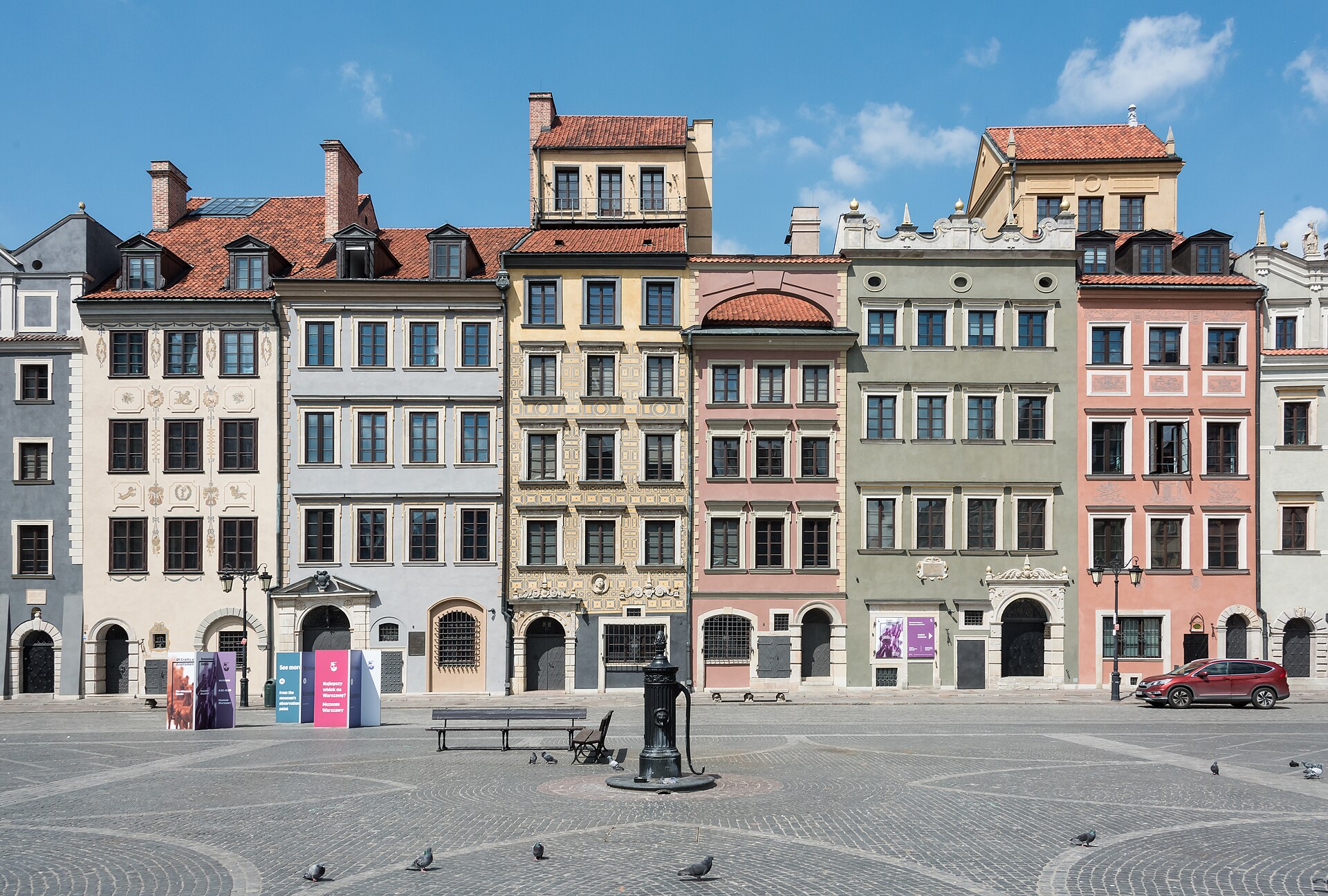 The Museum of Warsaw townhouses on the Old Town Market Square