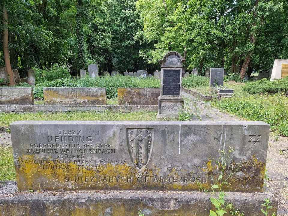 Gravestones at the Jewish cemetery on Okopowa Street in Warsaw’s Wola district