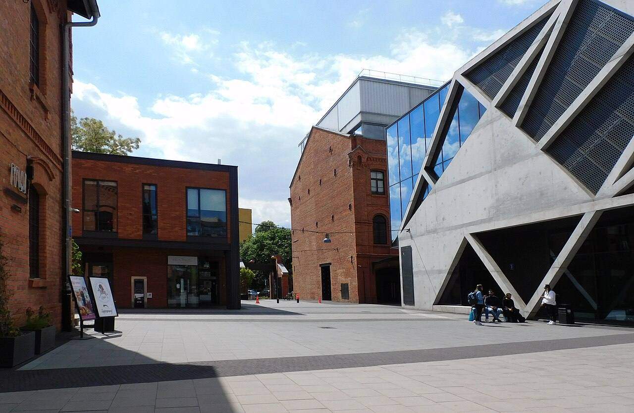 Koneser square by the Polish Vodka Museum in Warsaw