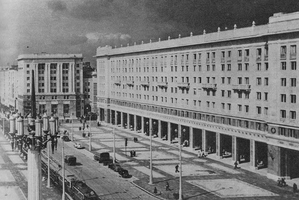 Plac Konstytucji in Warsaw in July 1952