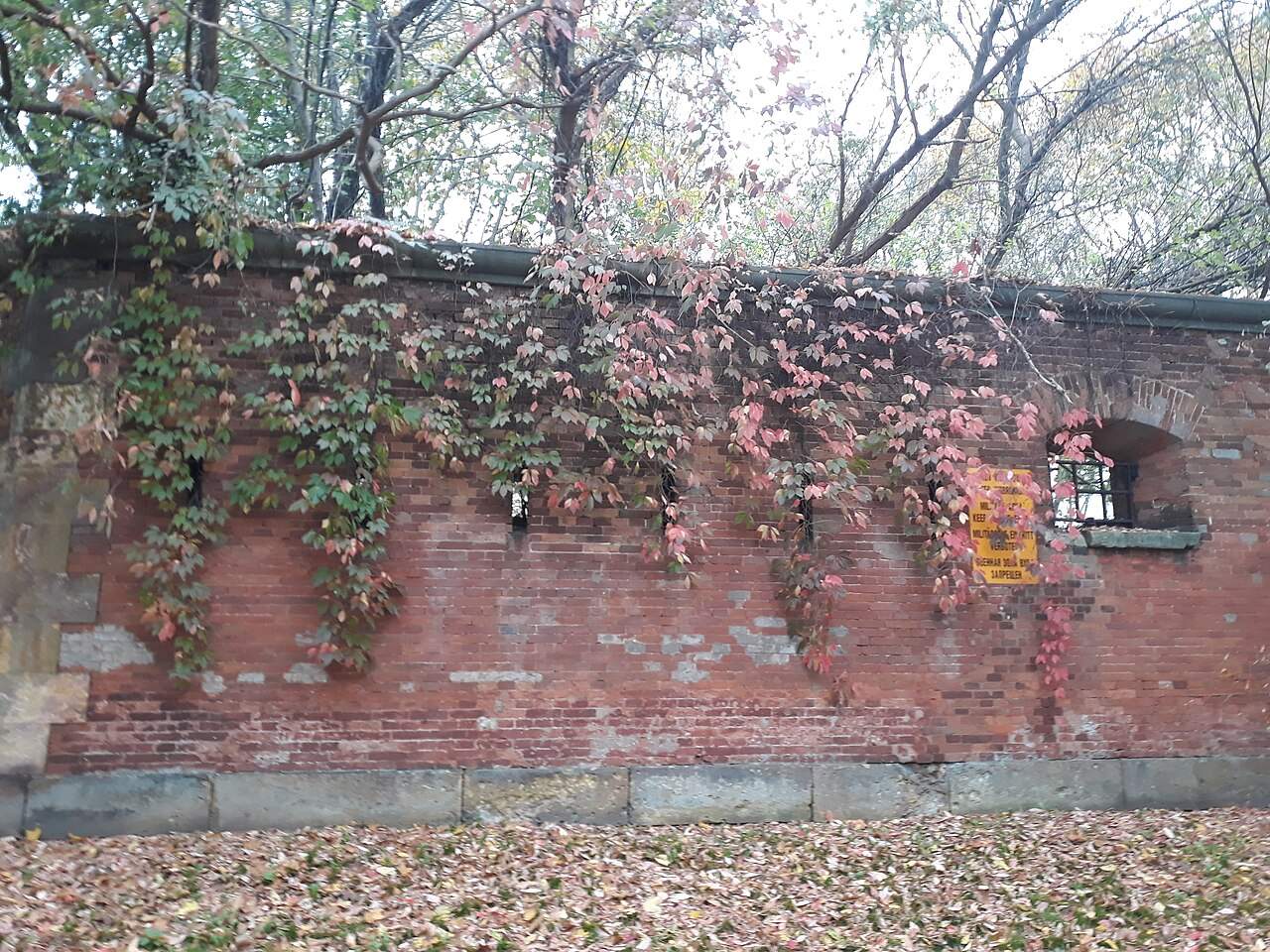 Historic brick fortifications of the Warsaw Citadel