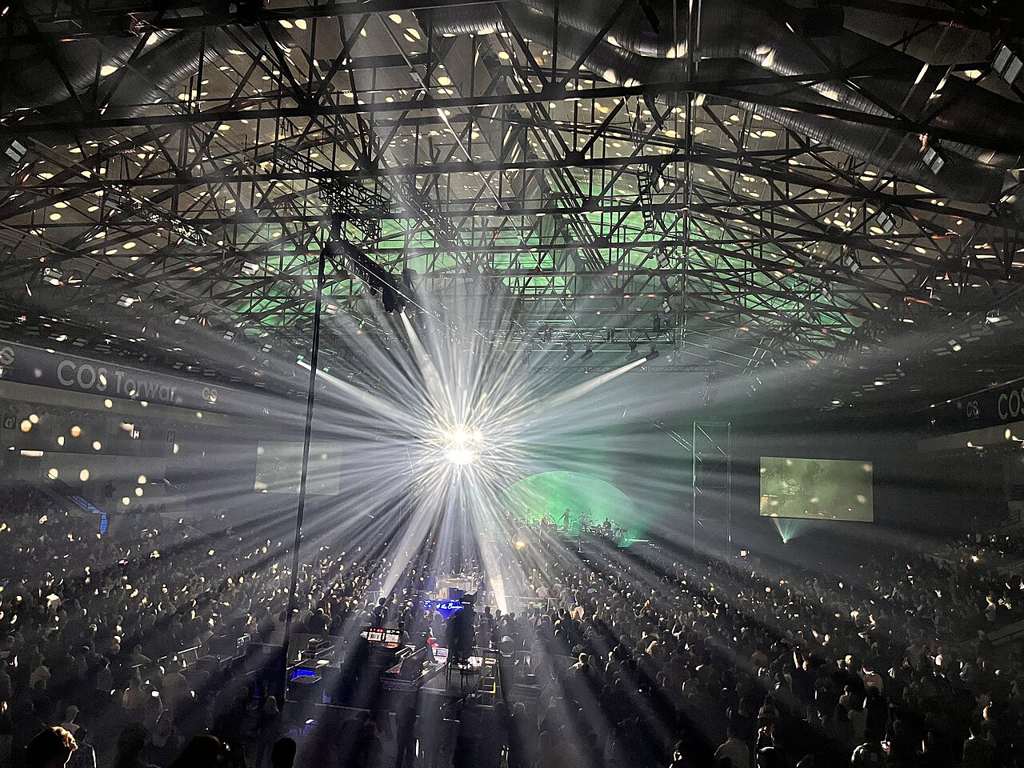 Arcade Fire performing at Torwar in Warsaw in 2022